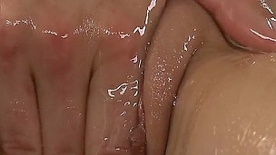 The superb girls Aubrey Belle, Celeste Personage and Sammie Rhodes are in the hottest pussy massage session oiling the shaved peach and fretting it in the balance the real ecstasy
