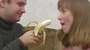 Ivan and Nelly are enjoying wine coolers that are made specifically to realize a slut drunk and the chick drinks down as much as that guy gives her. The more this chab pours the more that babe drinks and when this chab peels a banana for will not hear of 